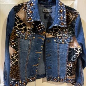 Berek Multicolor Embellished Jean Jacket